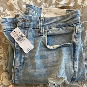 American Eagle Outfitters High Rise Light Blue Jeans